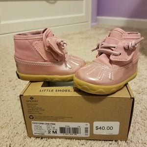 Baby Girl Pink Sperrys.